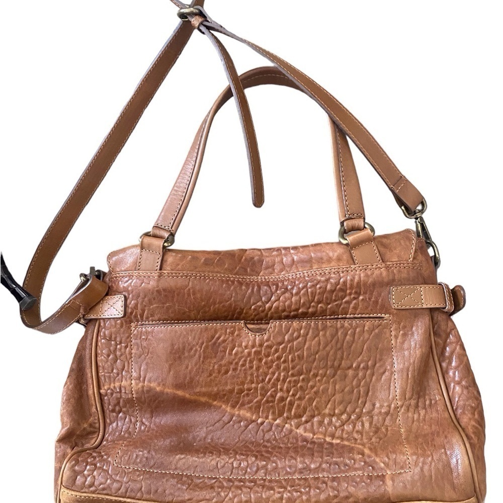 Massimo Dutti Leather Satchel Bag l Leather Crossbody Bag l leather tote - Picture 2 of 5